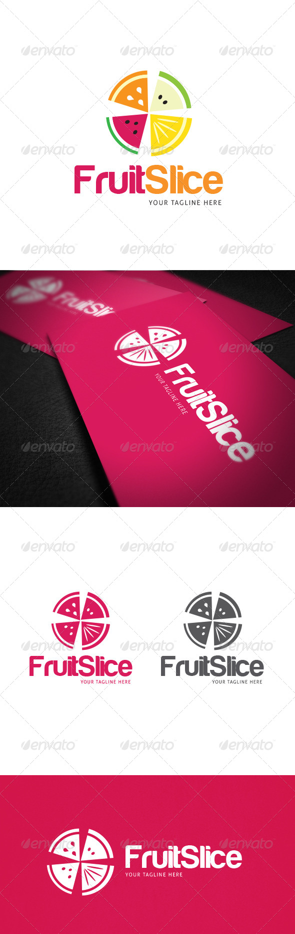 Fruit Slice Logo Template Fruit Slice Logo Template