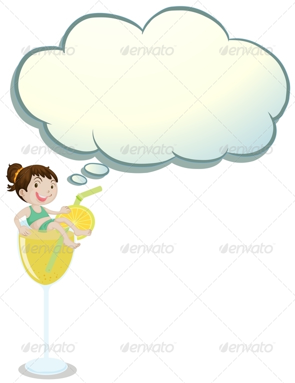 GraphicRiver A Girl Above the Glass with an Empty Callout 8021978 GraphicRiver A Girl Above the Glass with an Empty Callout 8021978