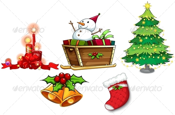 GraphicRiver Different Symbols of Christmas 8022385 GraphicRiver Different Symbols of Christmas 8022385