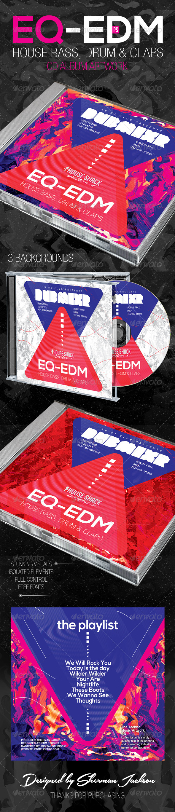GraphicRiver EQ EDM CD Artwork 8023003 GraphicRiver EQ EDM CD Artwork 8023003