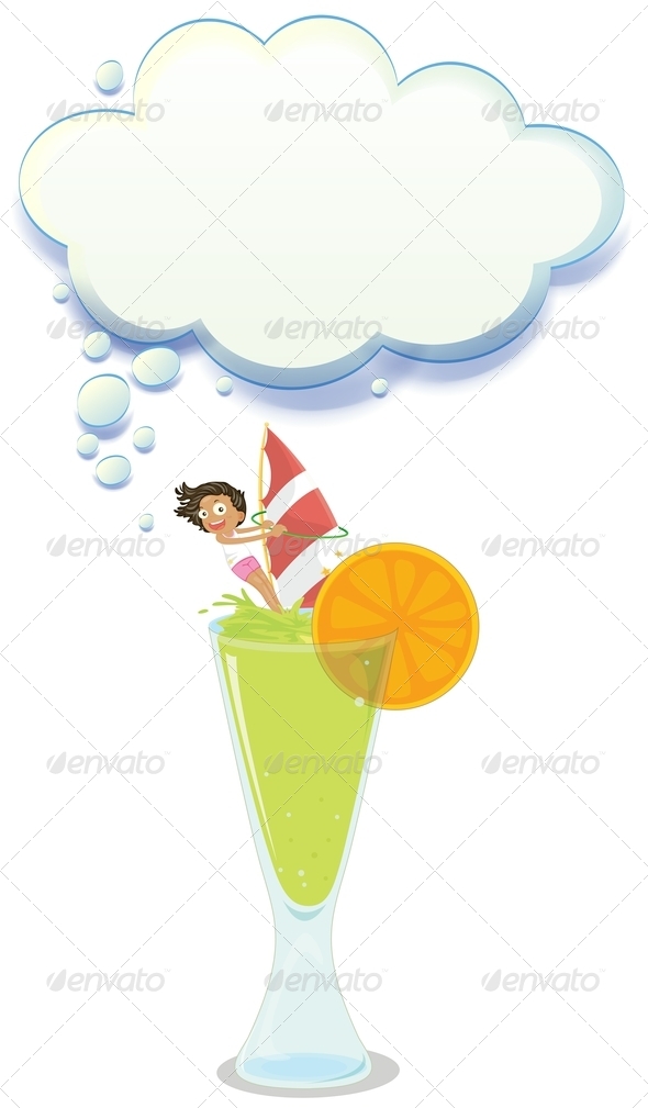 GraphicRiver Big Glass of Lemonade with a Girl 8023432 GraphicRiver Big Glass of Lemonade with a Girl 8023432