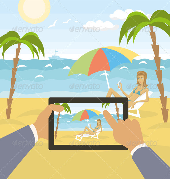 Outdoors Cartoon Sea Landscape Outdoors Cartoon Sea Landscape