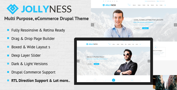 ThemeForest Jollyness Multi Purpose eCommerce Drupal Theme 7988566