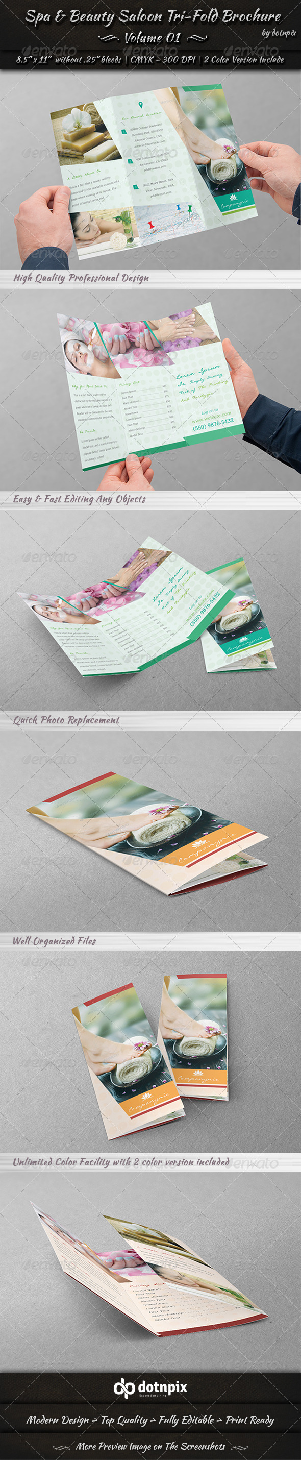 GraphicRiver Spa & Beauty Saloon Tri-Fold Brochure Volume 1 7999679 GraphicRiver Spa & Beauty Saloon Tri-Fold Brochure Volume 1 7999679