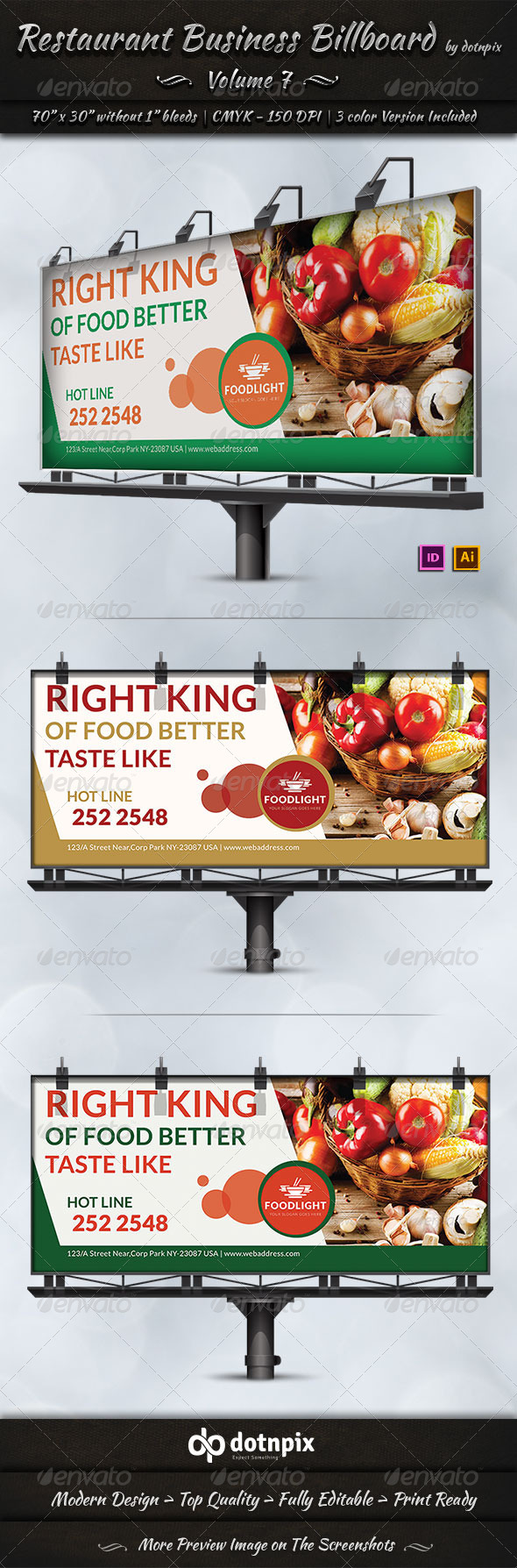 GraphicRiver Restaurant Business Billboard Volume 7 7990090 GraphicRiver Restaurant Business Billboard Volume 7 7990090