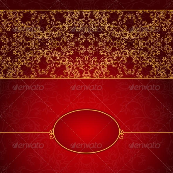 GraphicRiver Abstract Gold and Red Invitation Frame 8026850 GraphicRiver Abstract Gold and Red Invitation Frame 8026850