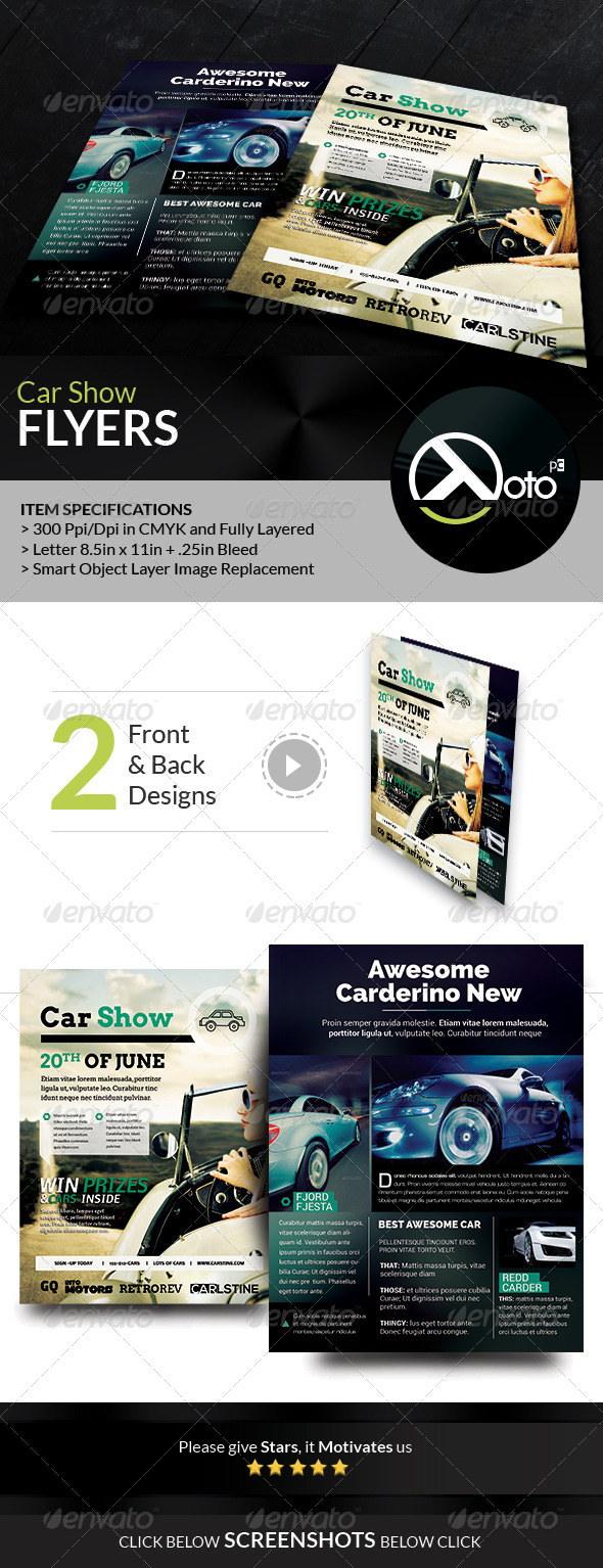 GraphicRiver Car Show Information Sale Flyers 8028079 GraphicRiver Car Show Information Sale Flyers 8028079