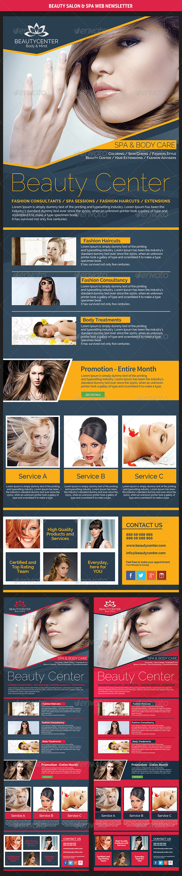 GraphicRiver Beauty Center & Spa Web Newsletter 8013259 GraphicRiver Beauty Center & Spa Web Newsletter 8013259