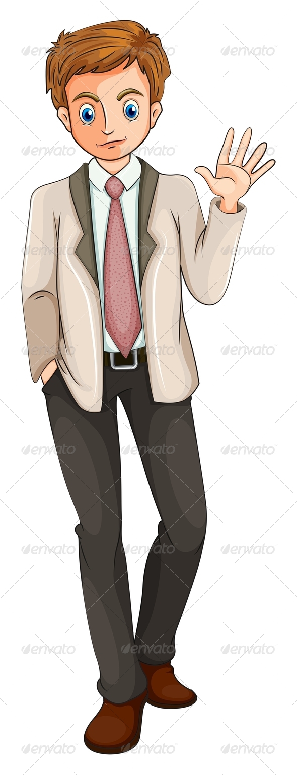 GraphicRiver Man Waving 8034639 GraphicRiver Man Waving 8034639