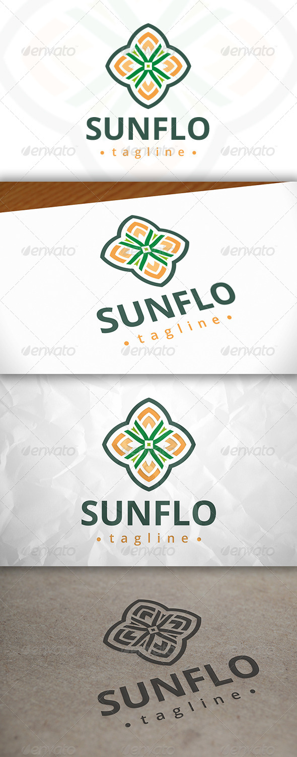 GraphicRiver Sun Flower Logo 8037737 GraphicRiver Sun Flower Logo 8037737