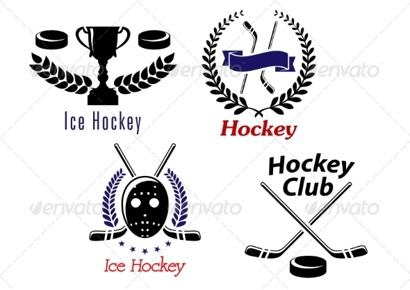 GraphicRiver Ice Hockey Symbols and Emblems 8037849 GraphicRiver Ice Hockey Symbols and Emblems 8037849