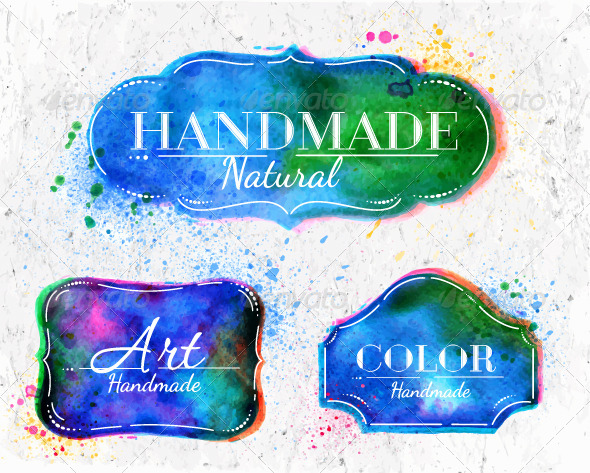 GraphicRiver Watercolor Labels Overlay 8039525 GraphicRiver Watercolor Labels Overlay 8039525