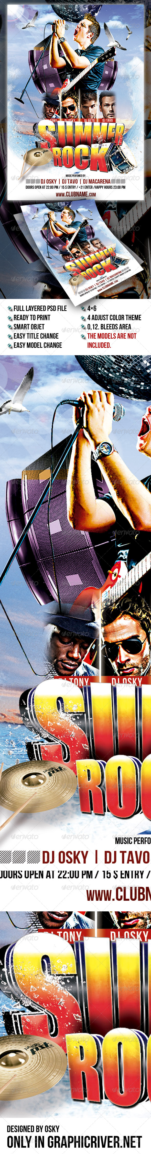 GraphicRiver Summer Rock Fest 8039567 GraphicRiver Summer Rock Fest 8039567