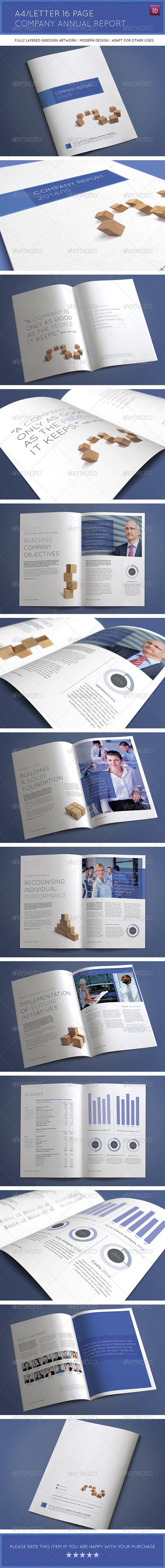 A4 Letter 16 Page Company Annual Report A4 Letter 16 Page Company Annual Report