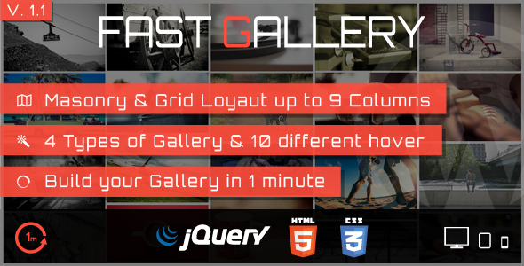Fast Gallery - Premium Wordpress Plugin - CodeCanyon Item for Sale
