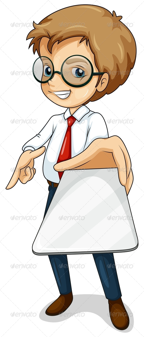 GraphicRiver Boy with Gadget 8043302 GraphicRiver Boy with Gadget 8043302