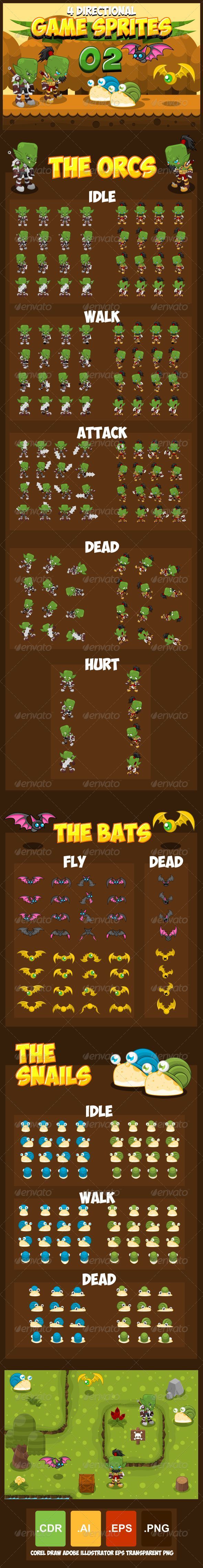 GraphicRiver Game Sprites 2 8043919 GraphicRiver Game Sprites 2 8043919