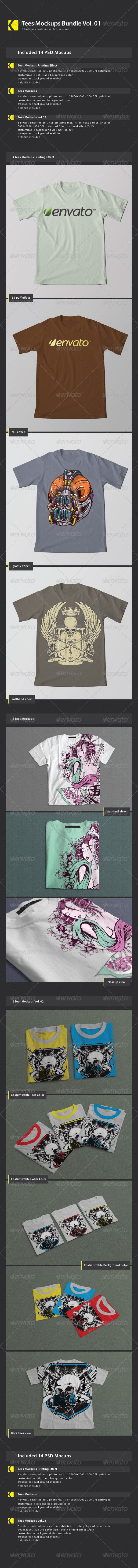 GraphicRiver Tees Mockups Bundle Vol 01 8043980 GraphicRiver Tees Mockups Bundle Vol 01 8043980