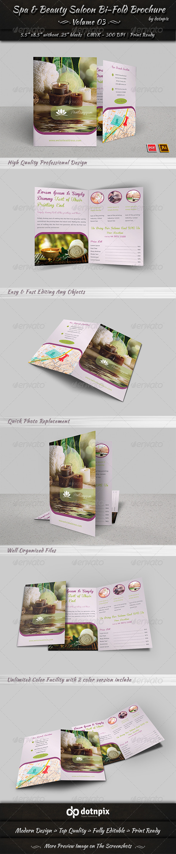 GraphicRiver Spa & Beauty Saloon Bi-Fold Brochure Volume 3 8044665 GraphicRiver Spa & Beauty Saloon Bi-Fold Brochure Volume 3 8044665