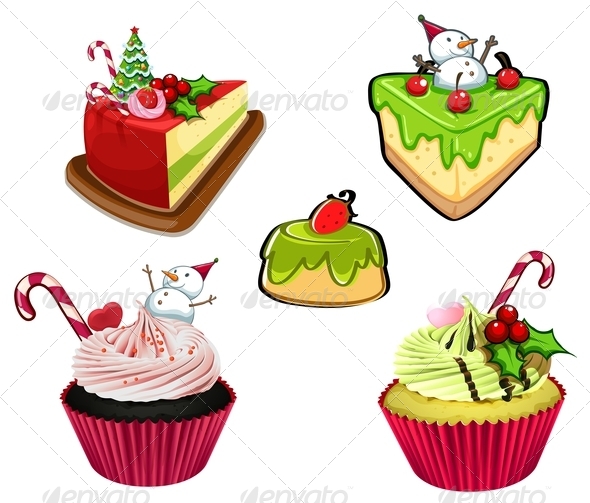 GraphicRiver Baked Desserts for Christmas 8044950 GraphicRiver Baked Desserts for Christmas 8044950