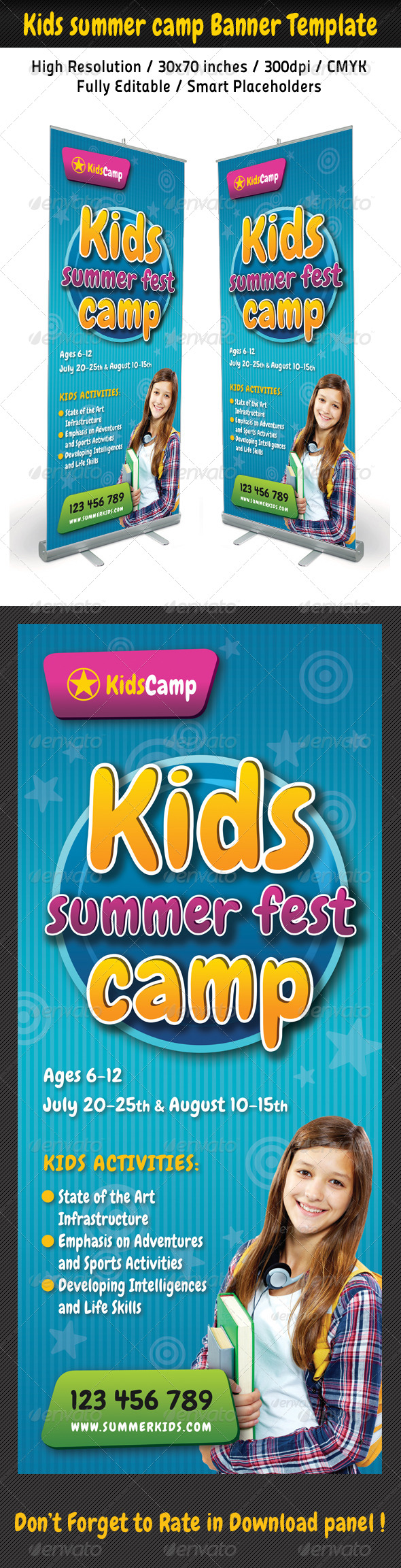 GraphicRiver Kids Summer Camp Banner Template 02 8047283 GraphicRiver Kids Summer Camp Banner Template 02 8047283