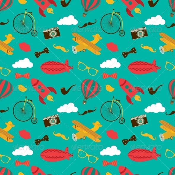 GraphicRiver Vintage Air Vehicles Seamless Pattern 8048214 GraphicRiver Vintage Air Vehicles Seamless Pattern 8048214