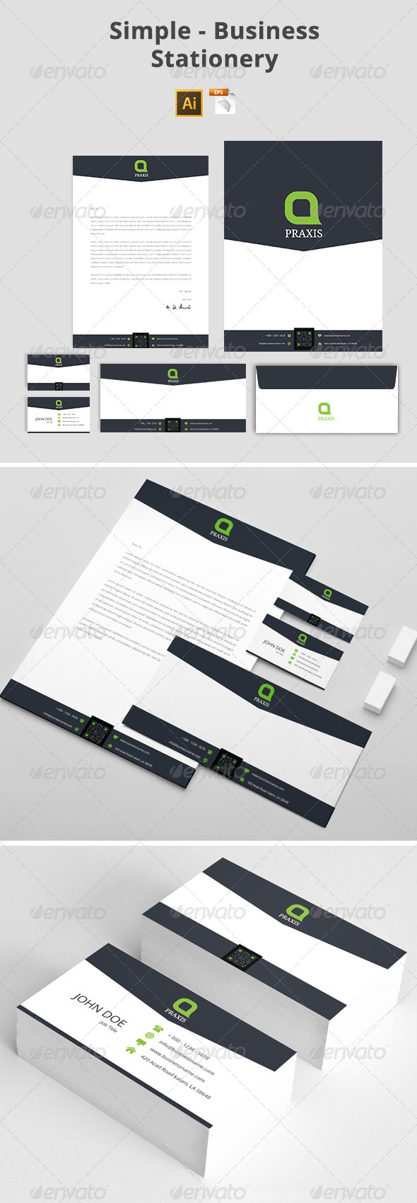 Simple Business Stationery Simple Business Stationery