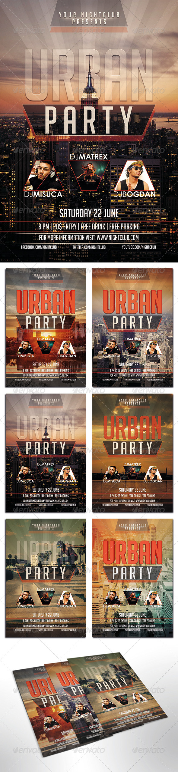 Urban Party Flyer - Clubs & Parties Events