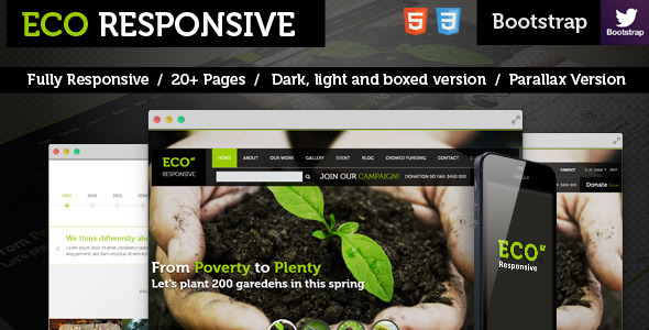 ThemeForest ECO Responsive Environment Theme 8049963 ThemeForest ECO Responsive Environment Theme 8049963