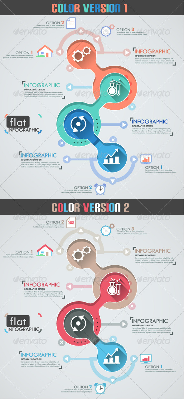 GraphicRiver Flat Infographic Template Two Versions 8050230 GraphicRiver Flat Infographic Template Two Versions 8050230