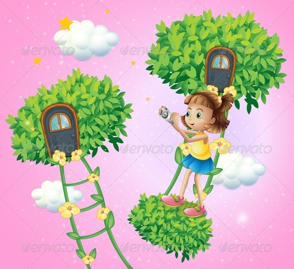 GraphicRiver Girl with Camera in Play Land 8051443 GraphicRiver Girl with Camera in Play Land 8051443