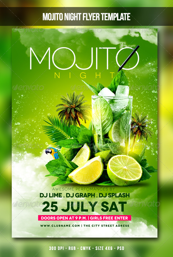 Mojito Night Flyer Mojito Night Flyer