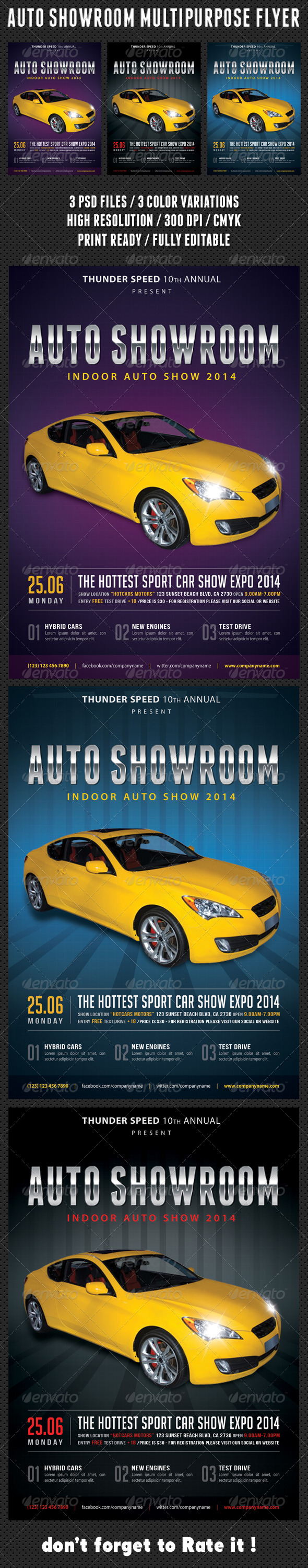 Auto Showroom Multipurpose Flyer 01 Auto Showroom Multipurpose Flyer 01