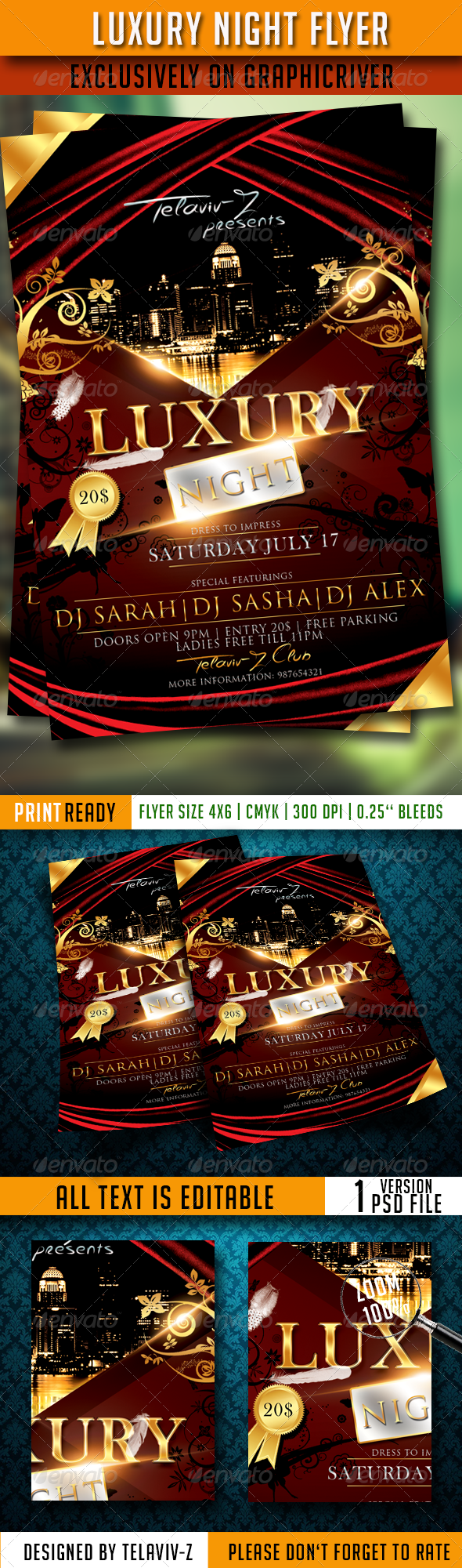 Luxury Night Flyer Template Luxury Night Flyer Template