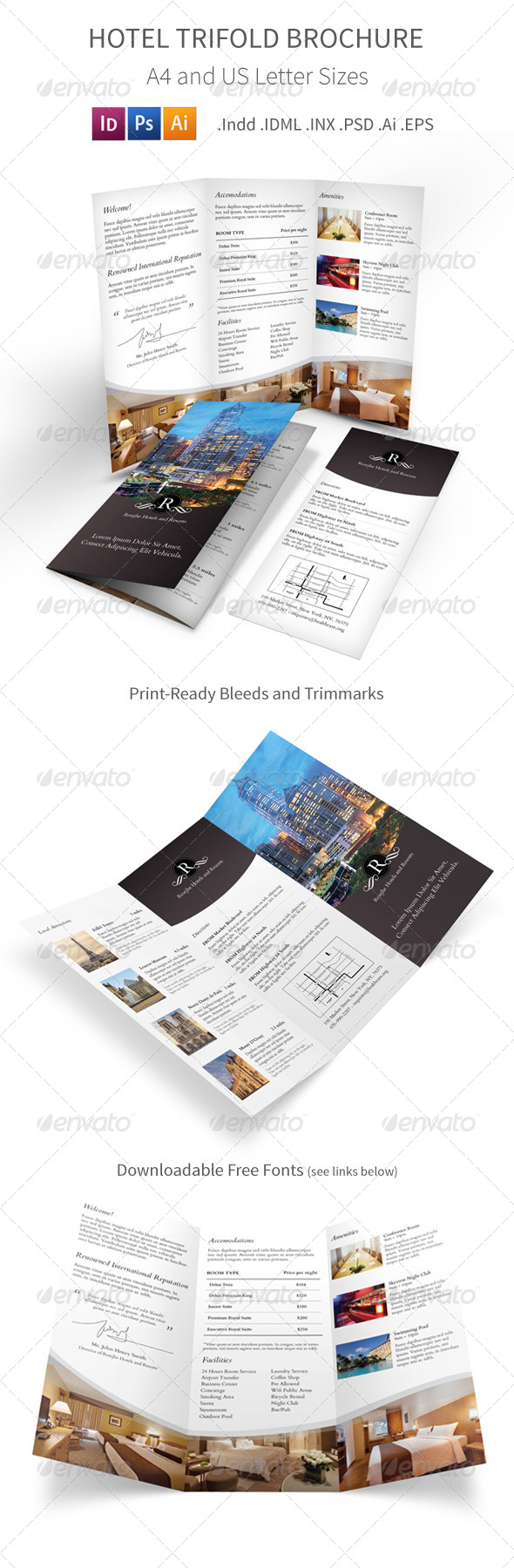 Hotel Trifold Brochure Hotel Trifold Brochure
