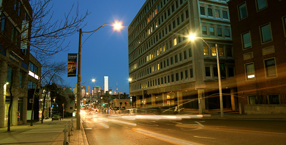 Evening Traffic in Toronto Evening Traffic in Toronto