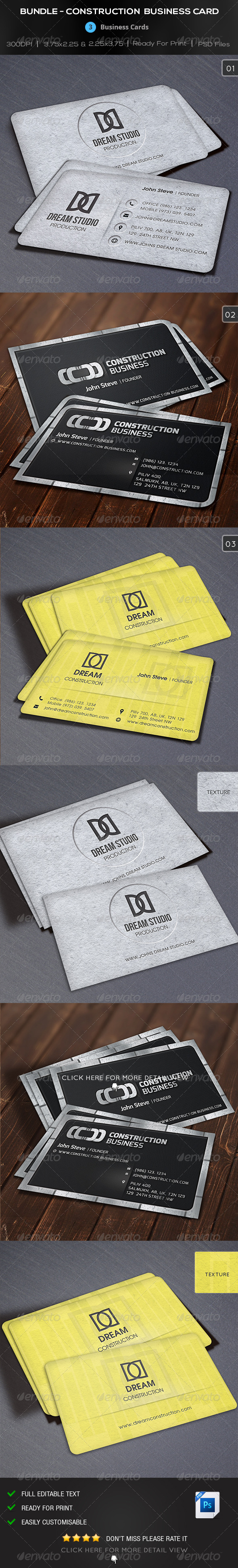Bundle Construction Business Card Bundle Construction Business Card