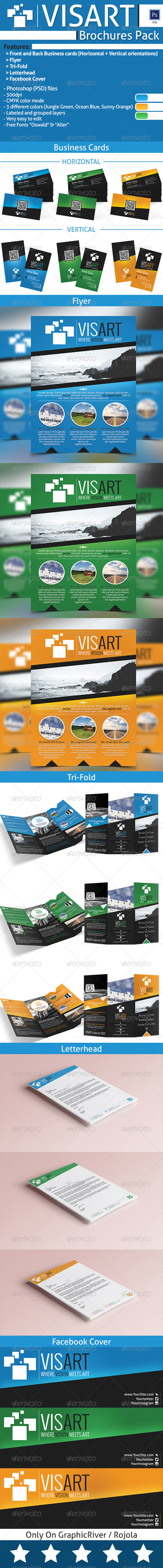 VISART Brochures Pack Templates VISART Brochures Pack Templates