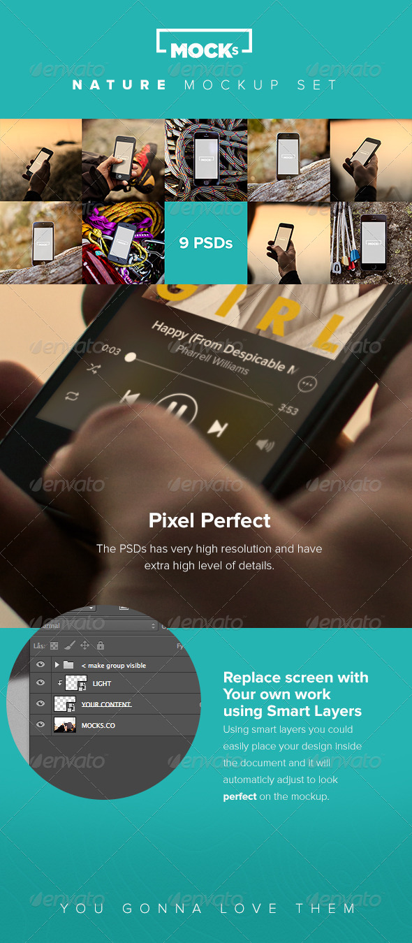 Photorealistic iPhone Mockup Templates