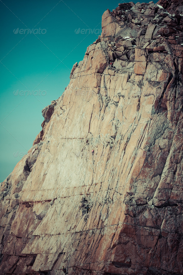 Climbing on the top of the mountain. (Misc) Photo Download
