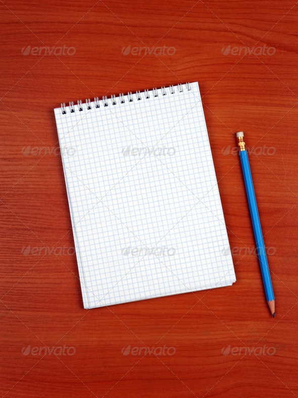 Writing Pad on the Table
