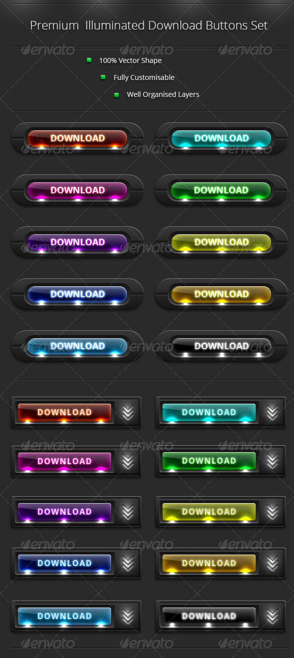 Download Buttons Set Vol 3 Download Buttons Set Vol 3