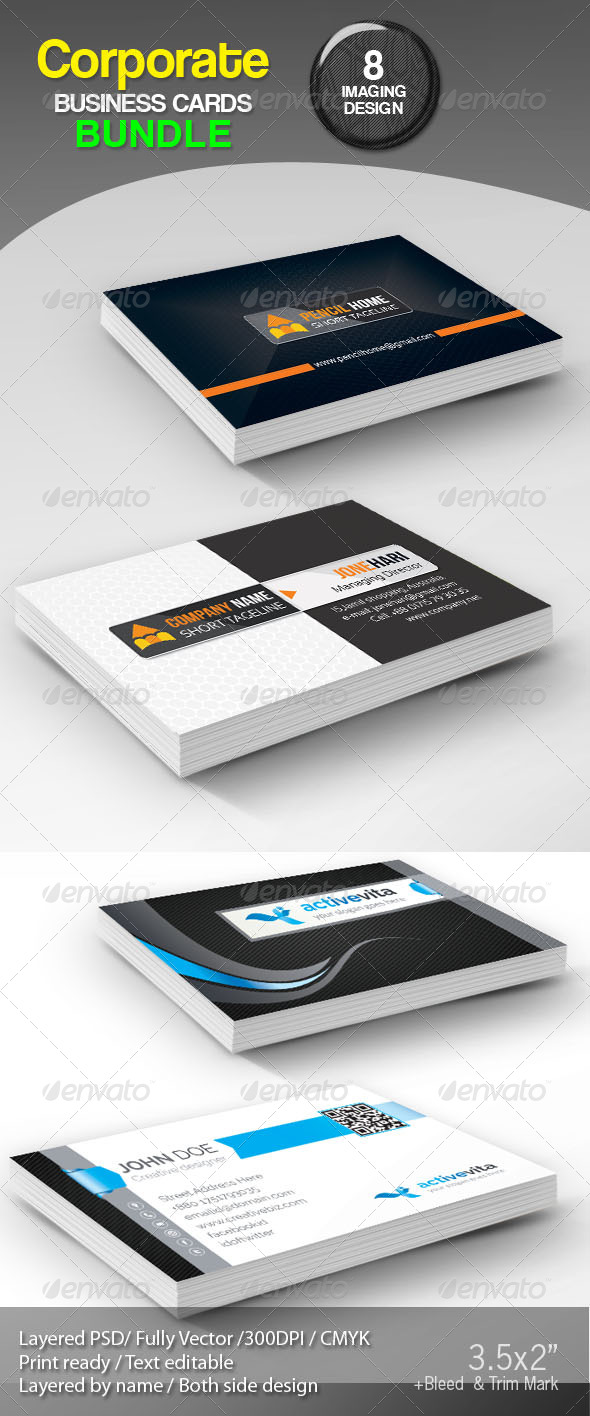 Corporate Creative Business Cards Bundle Corporate Creative Business Cards Bundle