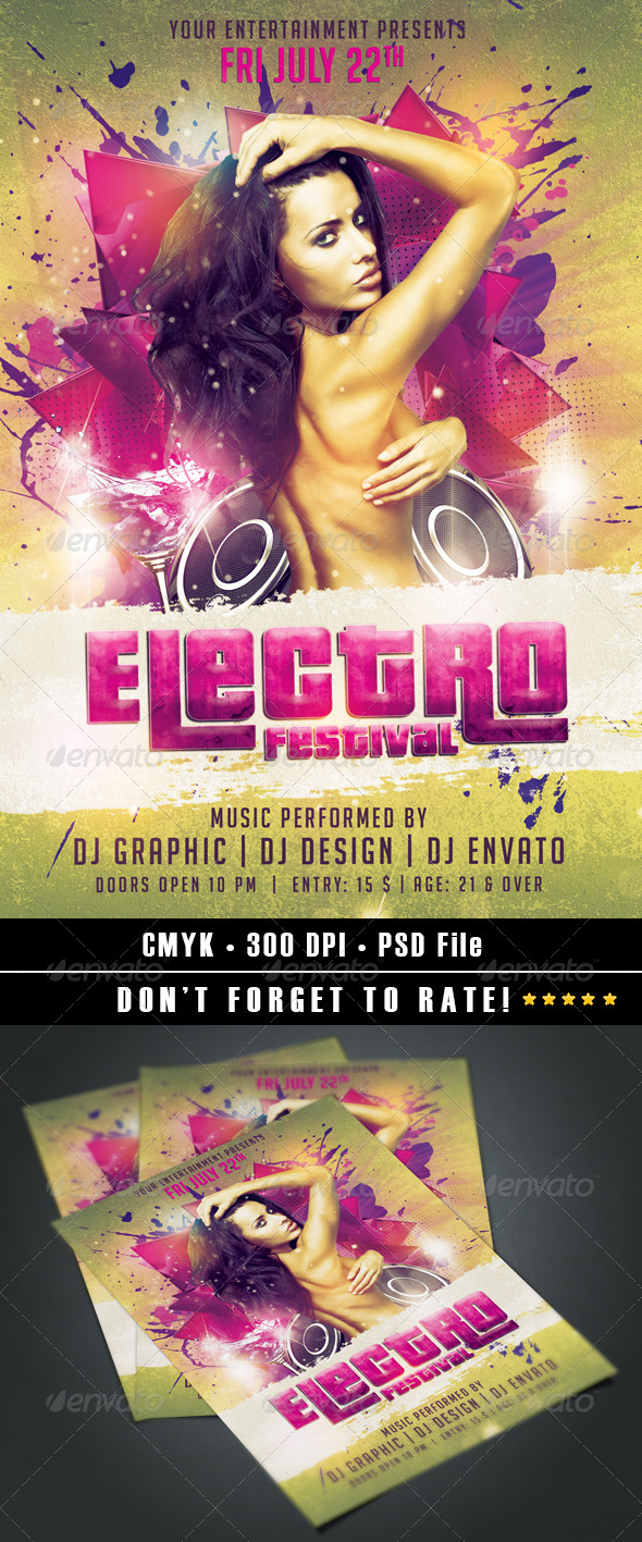 Electro Festival Flyer (Events)