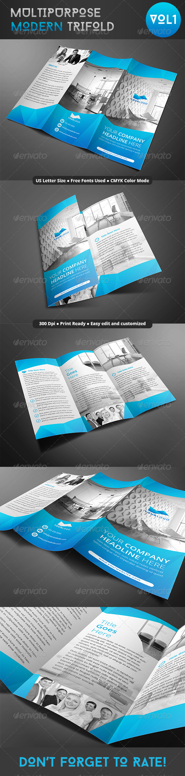 GraphicRiver Multipurpose Modern Trifold 8064198 GraphicRiver Multipurpose Modern Trifold 8064198
