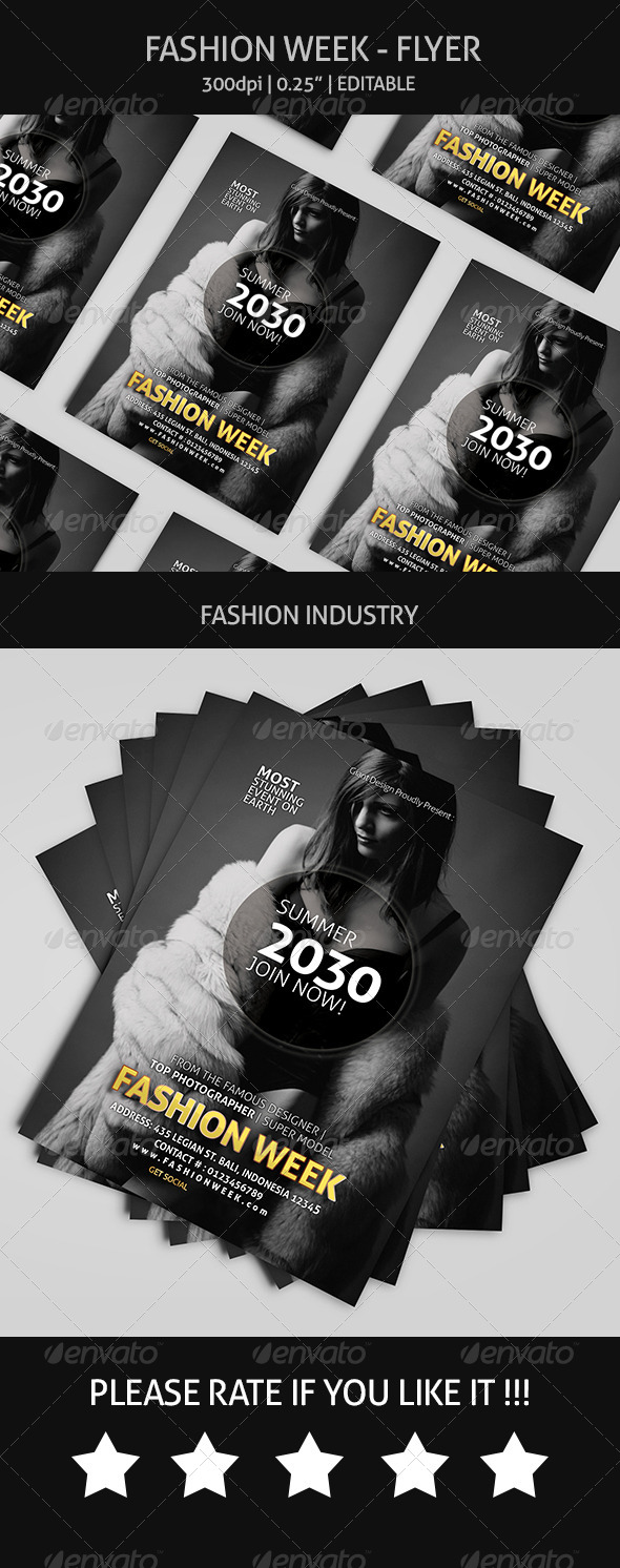 Fashion Week - Flyer (Events)