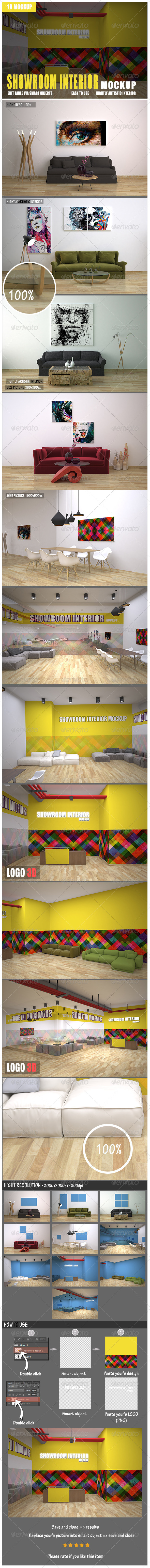 GraphicRiver Showroom Interior Mockup 8069536 GraphicRiver Showroom Interior Mockup 8069536