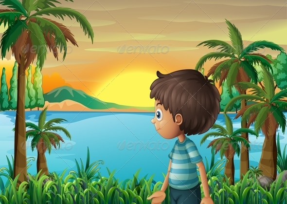 GraphicRiver Boy at the River 8070930 GraphicRiver Boy at the River 8070930