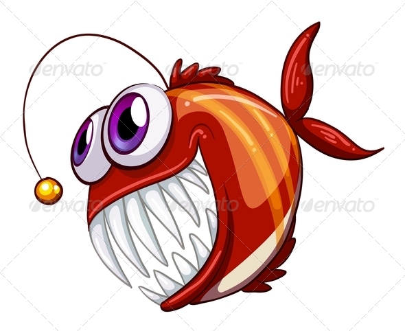 An Ugly Angry Fish (Animals)