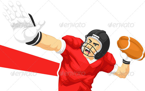 GraphicRiver Quarterback Throwing Ball 8071127 GraphicRiver Quarterback Throwing Ball 8071127